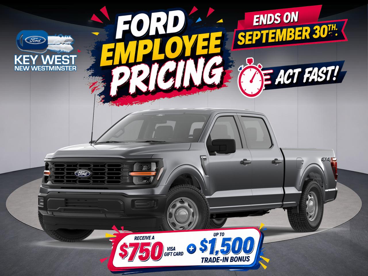 Gray (Carbonized Grey Metallic) 2026 Ford F-150 Pickup Truck Four-Wheel Drive Automatic