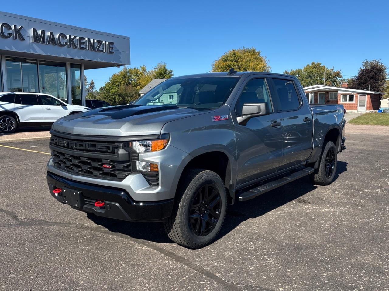 2026 Chevrolet Silverado 1500 Custom Trail Boss New 2026 Gas Powered V8 6 Passenger Crew Cab 4X4 Truck with a 2 Factory Installed Lift, Push Button Start with Remote Vehicle Start and a 7 Diagonal Touchscreen Radio with Wireless Apple CarPlay and W Photo