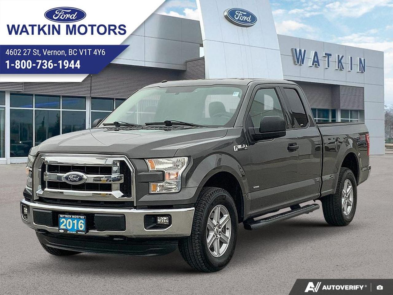 Gray (Magnetic Grey) 2016 Ford F-150 Pickup Truck Four-Wheel Drive Automatic