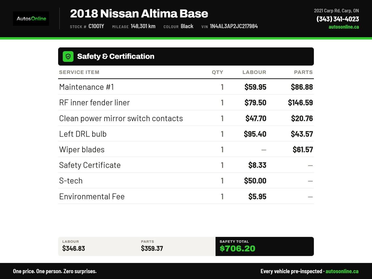 2018 Nissan Altima 2.5 SV-DRIVE ASSIST-POWER SUNROOF-HEATED SEATS Photo