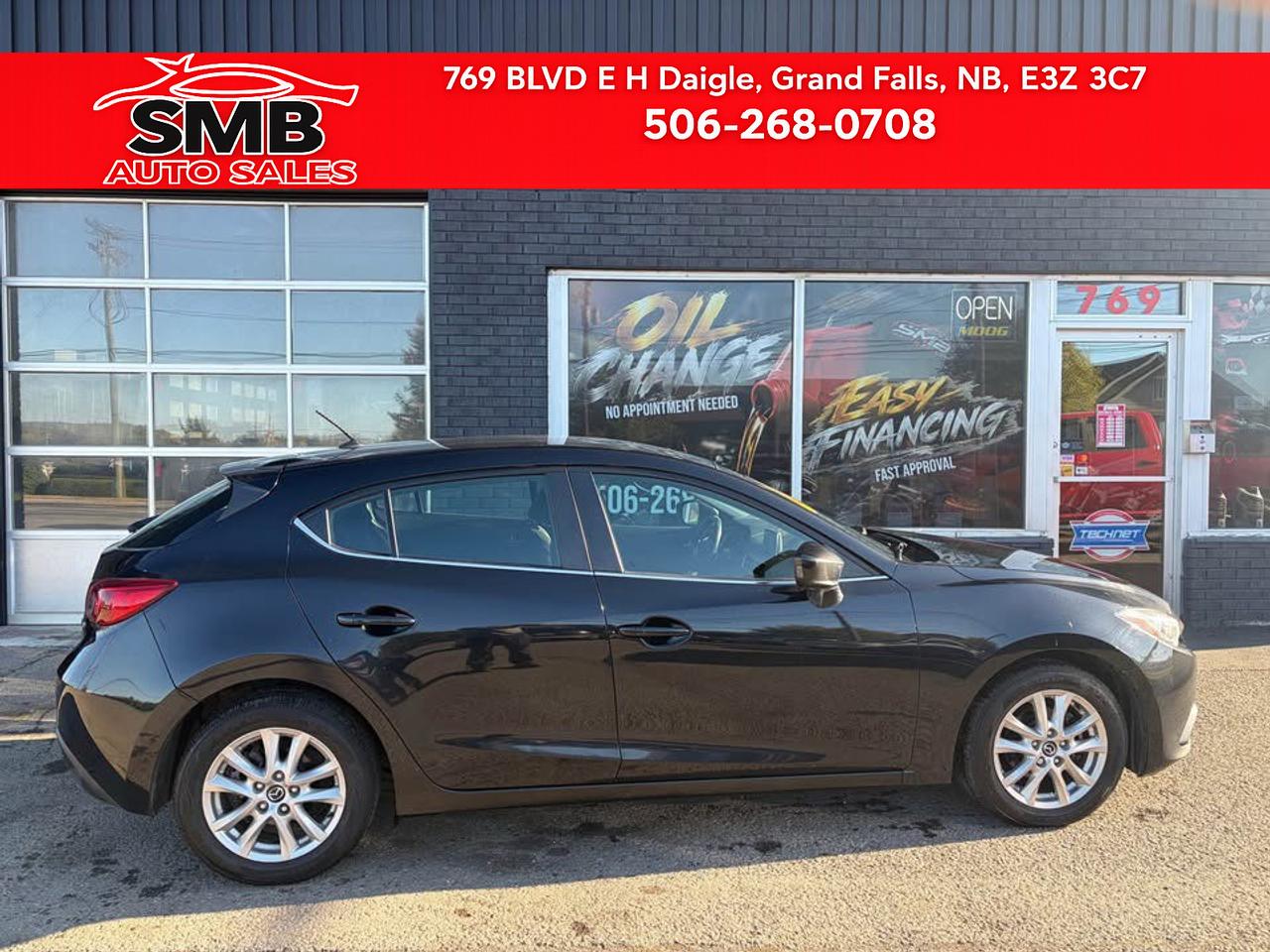Black 2014 Mazda MAZDA3 Hatchback Front-Wheel Drive Manual