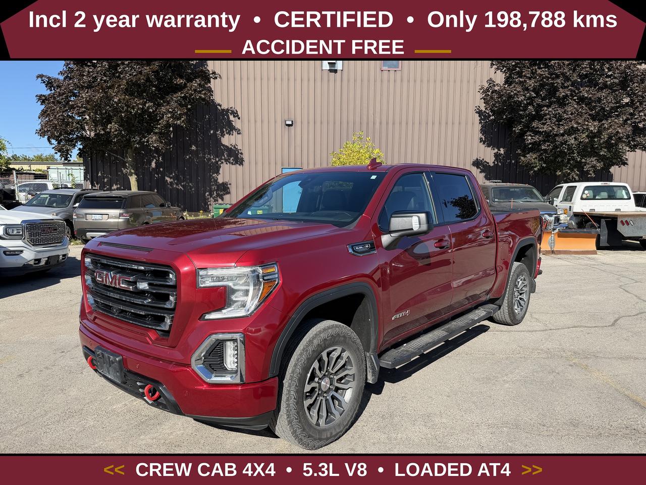 Red 2019 GMC Sierra 1500 Pickup Truck Four-Wheel Drive Automatic