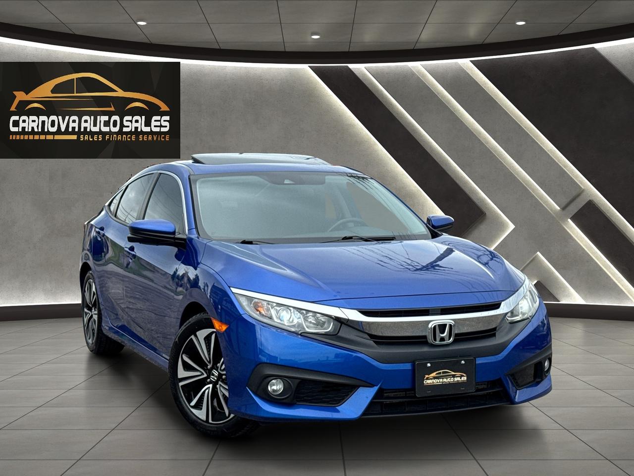 2018 Honda Civic EX-T+ONE OWNER+CLEAN CARFAX+Roof+LKA Photo