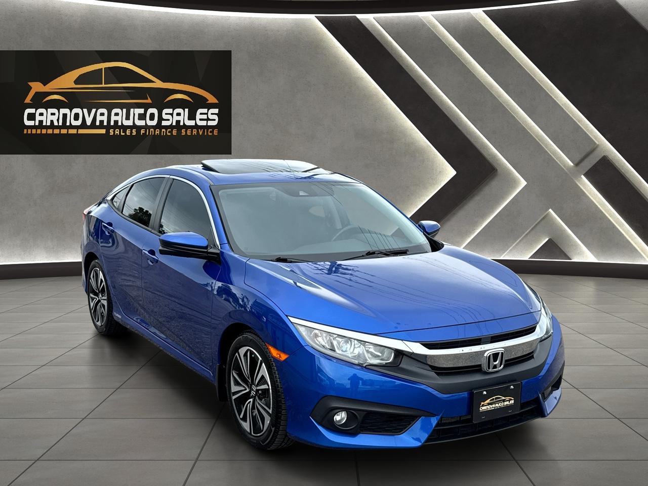 2018 Honda Civic EX-T+ONE OWNER+CLEAN CARFAX+Roof+LKA Photo