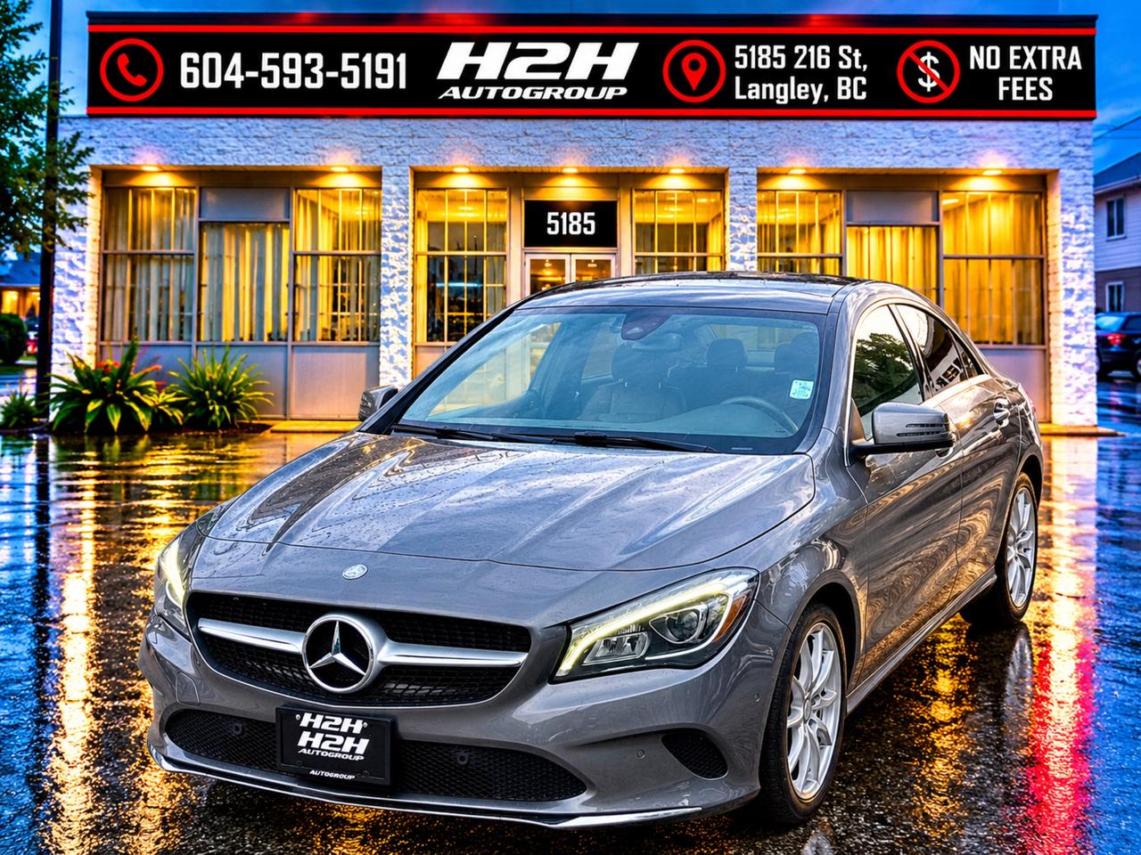 Gray 2018 Mercedes-Benz CLA Sedan All-Wheel Drive Automatic