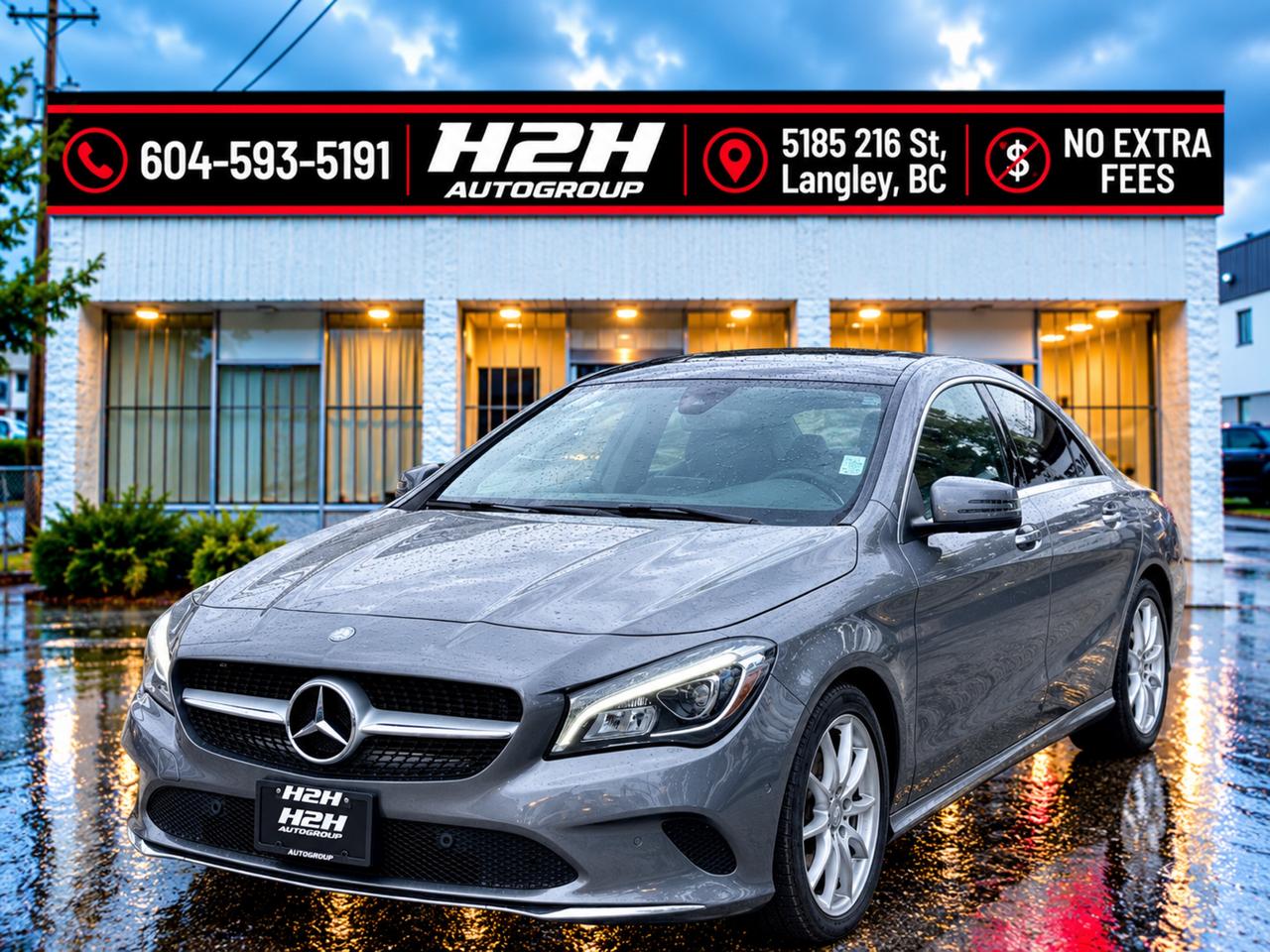 Gray 2018 Mercedes-Benz CLA Sedan All-Wheel Drive Automatic