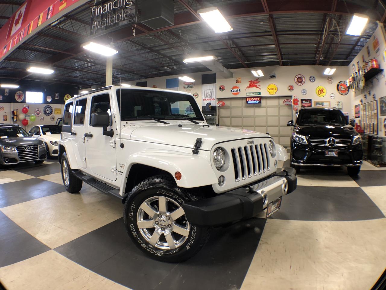 2018 Jeep Wrangler SAHARA JK UNLIMITED 4X4 LEATHER BLUETOOTH TOW PKG
