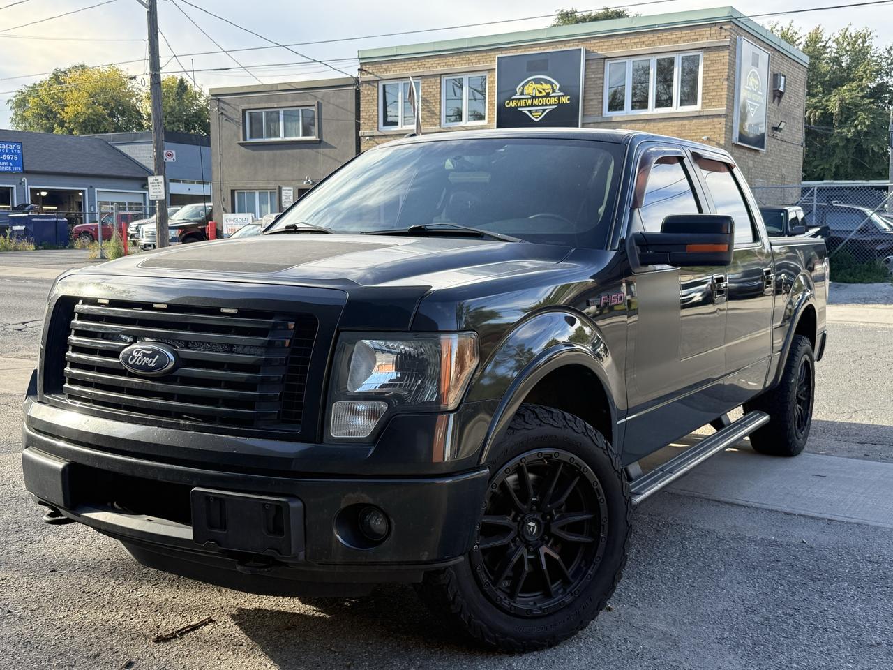Black 2012 Ford F-150 Pickup Truck Four-Wheel Drive Automatic