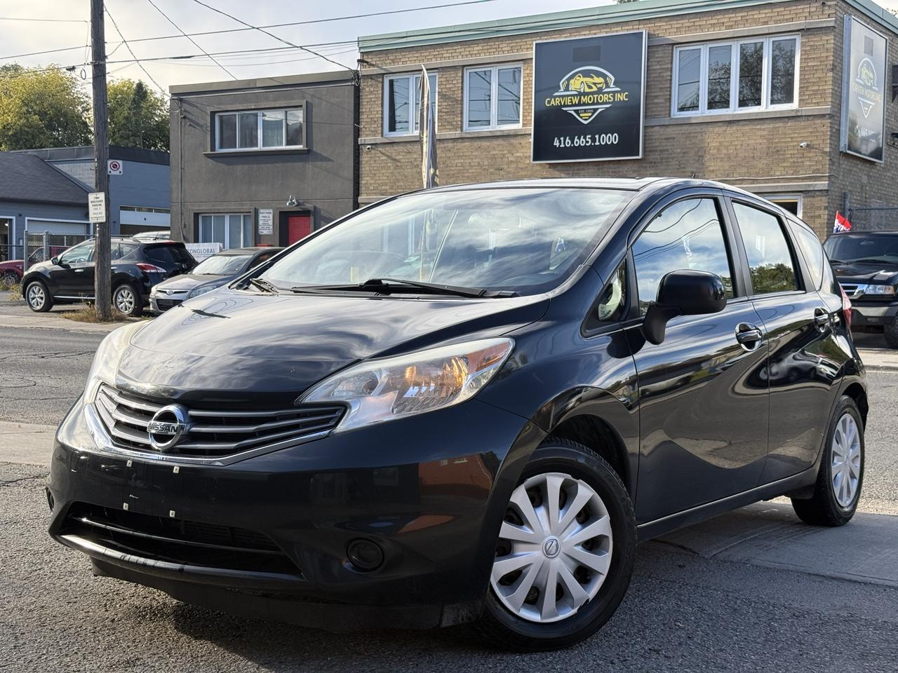 Black 2014 Nissan Versa Note Hatchback Front-Wheel Drive Automatic
