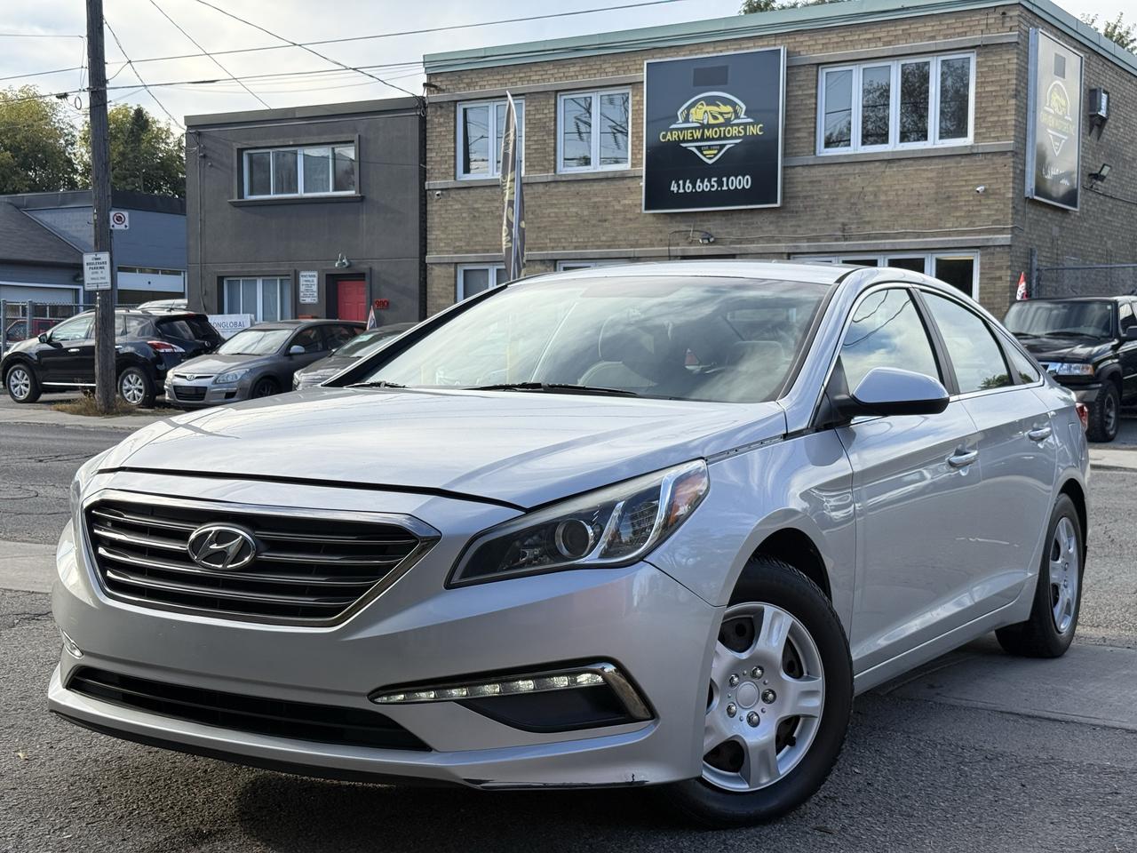 Silver 2015 Hyundai Sonata Sedan  Automatic