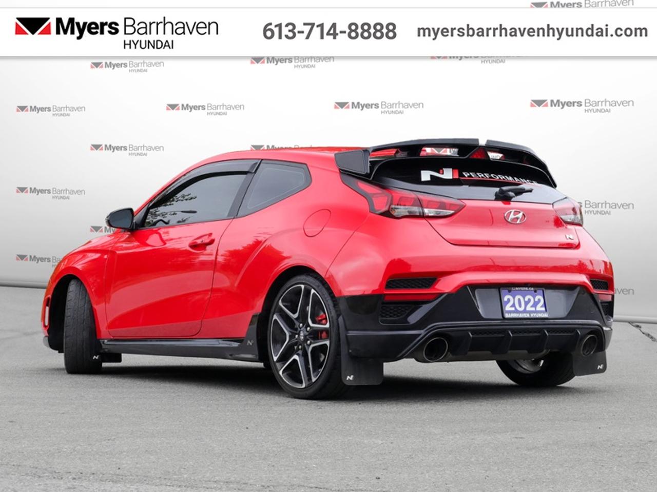2022 Hyundai Veloster N DCT  - Navigation -  Android Auto - $156 B/W Photo
