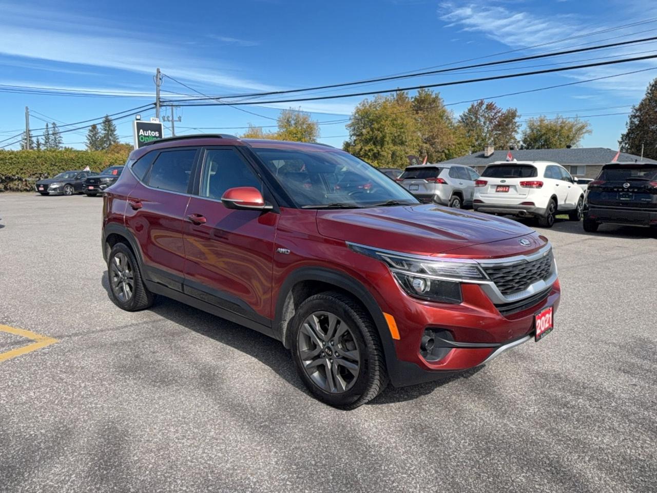 2021 Kia Seltos EX-HEATED LEATHER SEATS-SUNROOF-DRIVE ASSIST-APPLE CARPLAY-LOADED Photo
