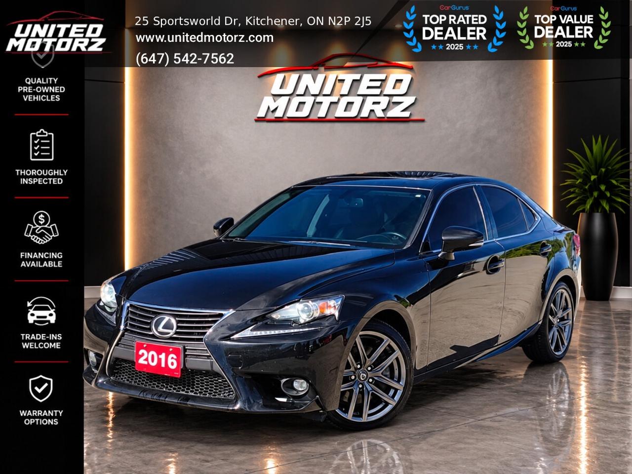 2016 Lexus IS 300 AWD 3.5L 6cyl~SAFETY CERTIFIED~ Photo0