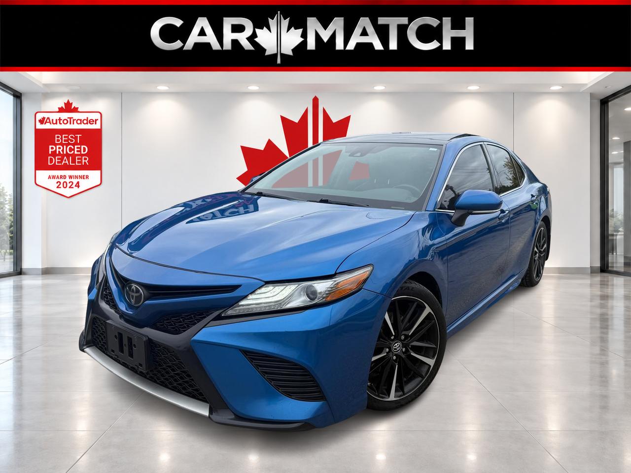 Blue 2019 Toyota Camry Sedan Front-Wheel Drive Automatic