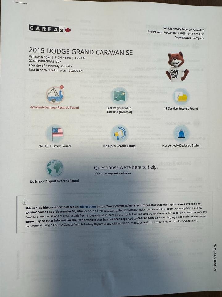 2015 Dodge Grand Caravan SXT Premium Plus Photo