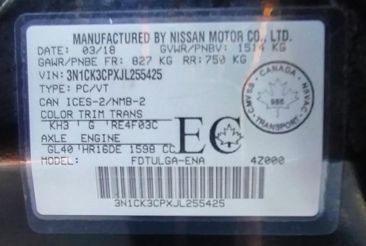 2018 Nissan Micra SV Photo
