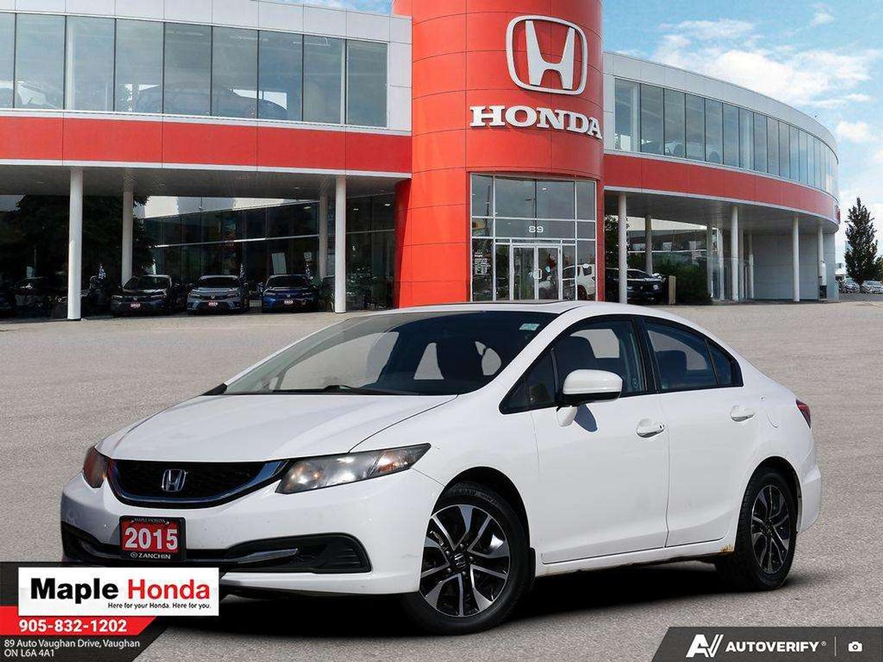 2015 Honda Civic Sunroof| Heated Seats| Honda Lane Watch| Bluetooth Photo0