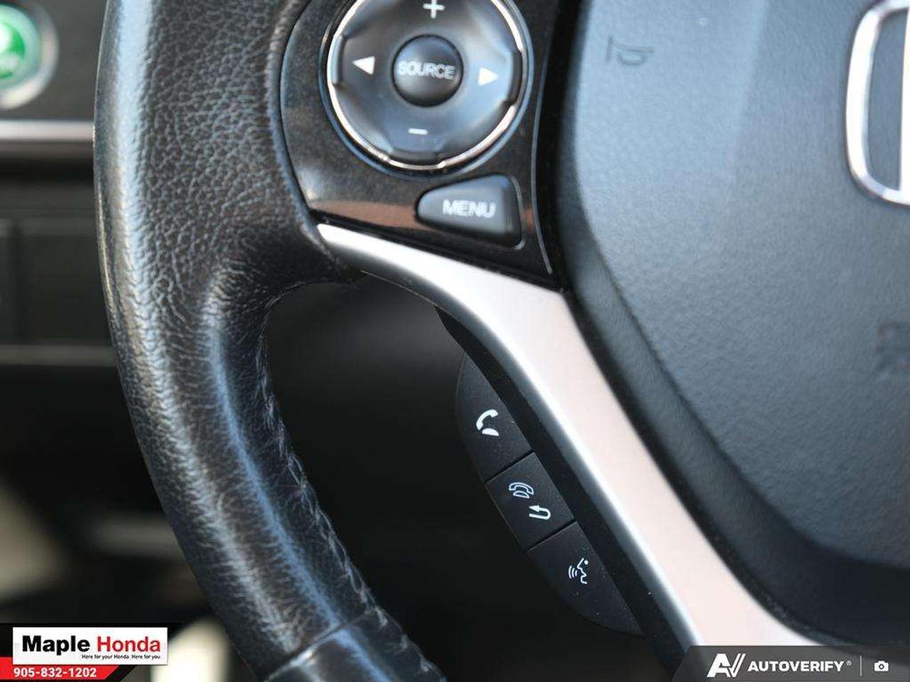 2015 Honda Civic Sunroof| Heated Seats| Honda Lane Watch| Bluetooth Photo