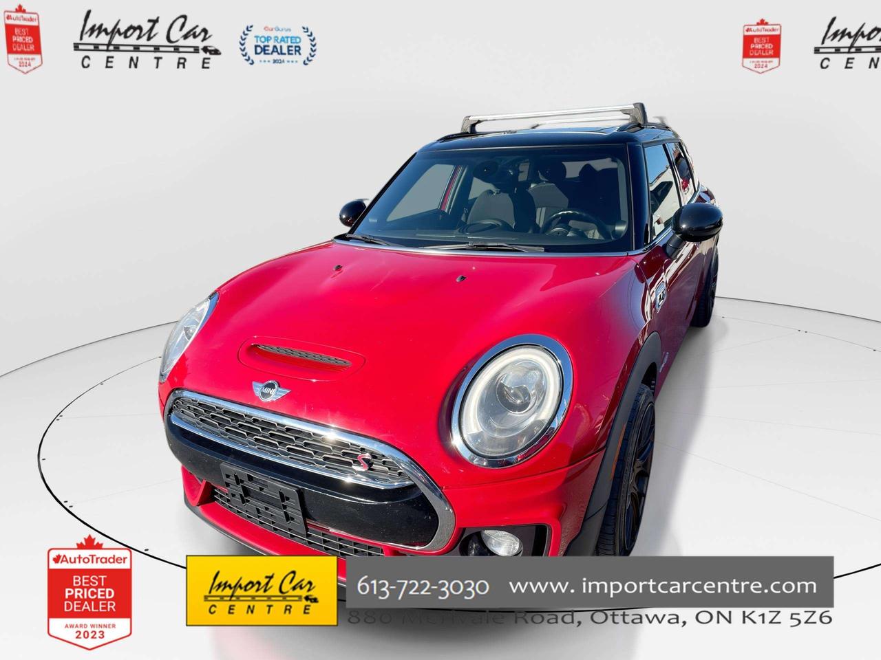 2018 MINI Cooper Clubman Cooper S ALL4 COOPER S, 6 SPEED!!  PANO.ROOF, HTD. SEATS, HARMAN KARDON SOUND, BK. CAM, ALLOYS Photo0