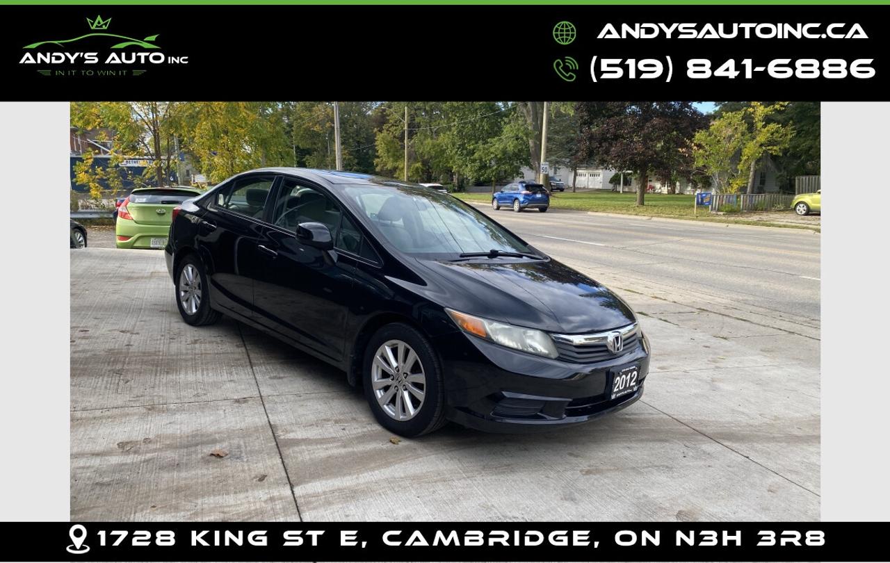 2012 Honda Civic ! SUNROOF ! POWER WINDOWS ! KEYLESS ENTRY ! EX ! SUNROOF ! POWER WINDOWS ! KEYLESS ENTRY ! Photo