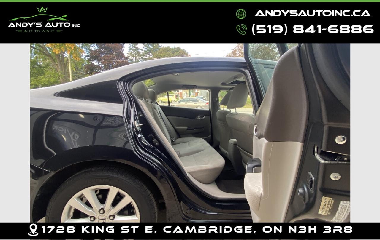 2012 Honda Civic ! SUNROOF ! POWER WINDOWS ! KEYLESS ENTRY ! EX ! SUNROOF ! POWER WINDOWS ! KEYLESS ENTRY ! Photo