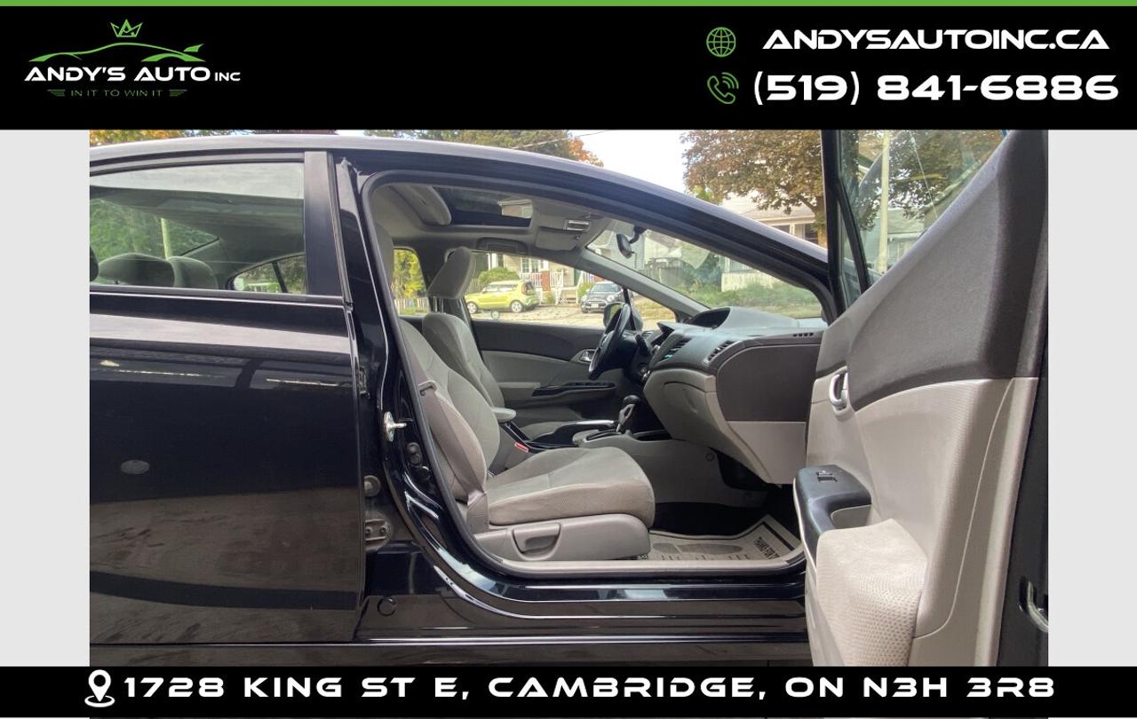 2012 Honda Civic ! SUNROOF ! POWER WINDOWS ! KEYLESS ENTRY ! EX ! SUNROOF ! POWER WINDOWS ! KEYLESS ENTRY ! Photo