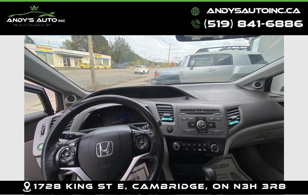 2012 Honda Civic ! SUNROOF ! POWER WINDOWS ! KEYLESS ENTRY ! EX ! SUNROOF ! POWER WINDOWS ! KEYLESS ENTRY ! Photo