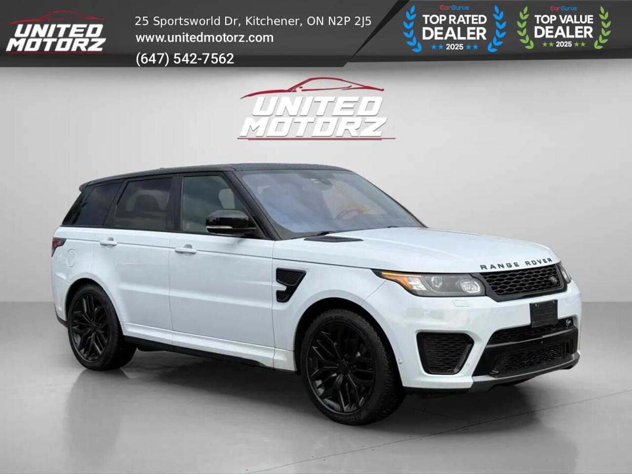 2016 Land Rover Range Rover Sport SVR 5L V8 550 hp 4WD~CERTIFIED~NO ACCID Photo