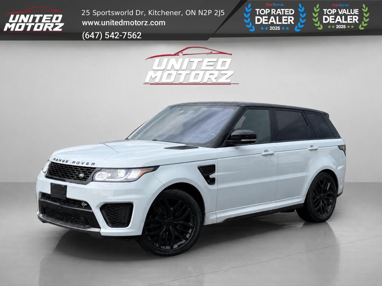 2016 Land Rover Range Rover Sport SVR 5L V8 550 hp 4WD~CERTIFIED~NO ACCID Photo