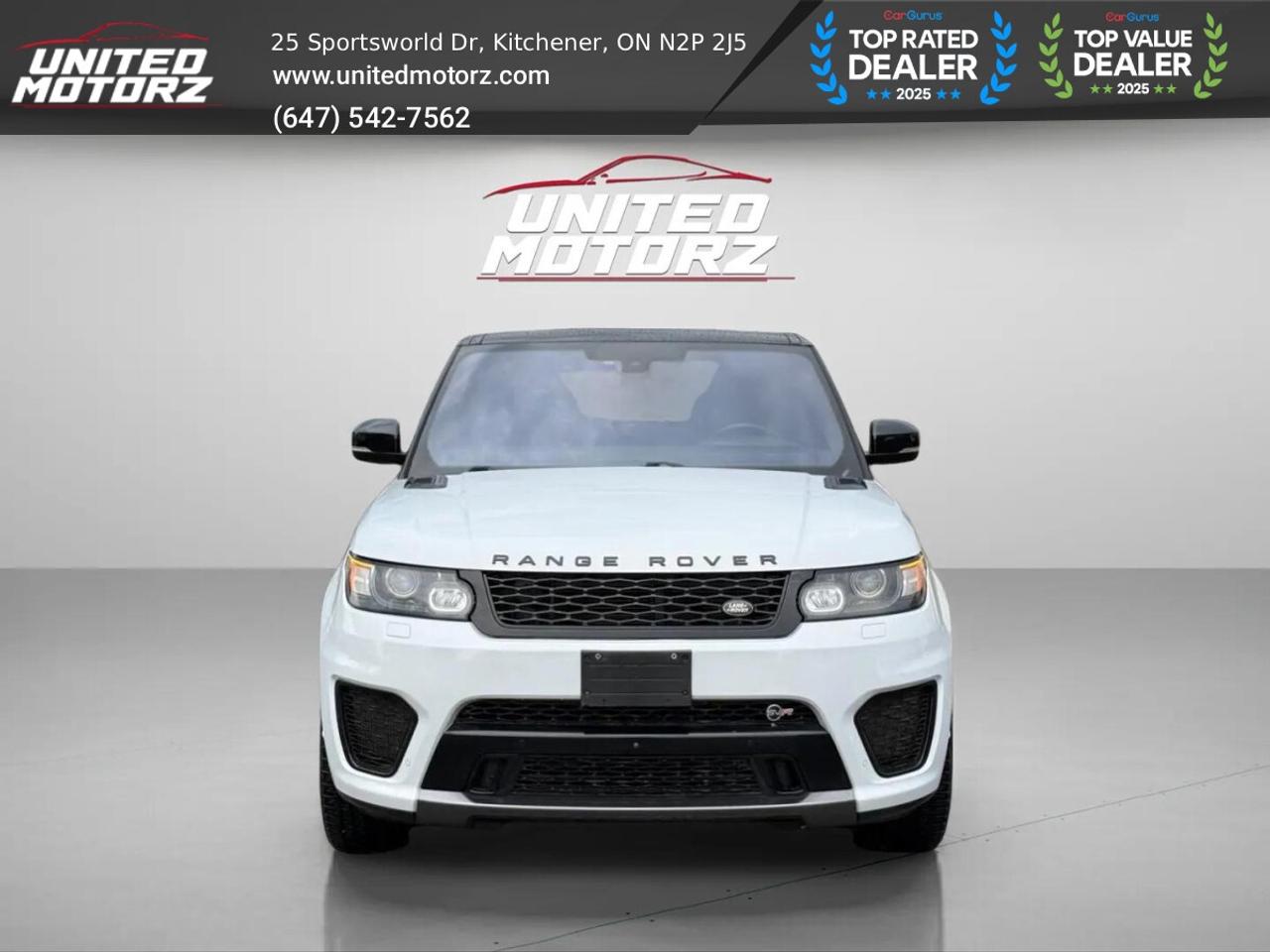 2016 Land Rover Range Rover Sport SVR 5L V8 550 hp 4WD~CERTIFIED~NO ACCID Photo