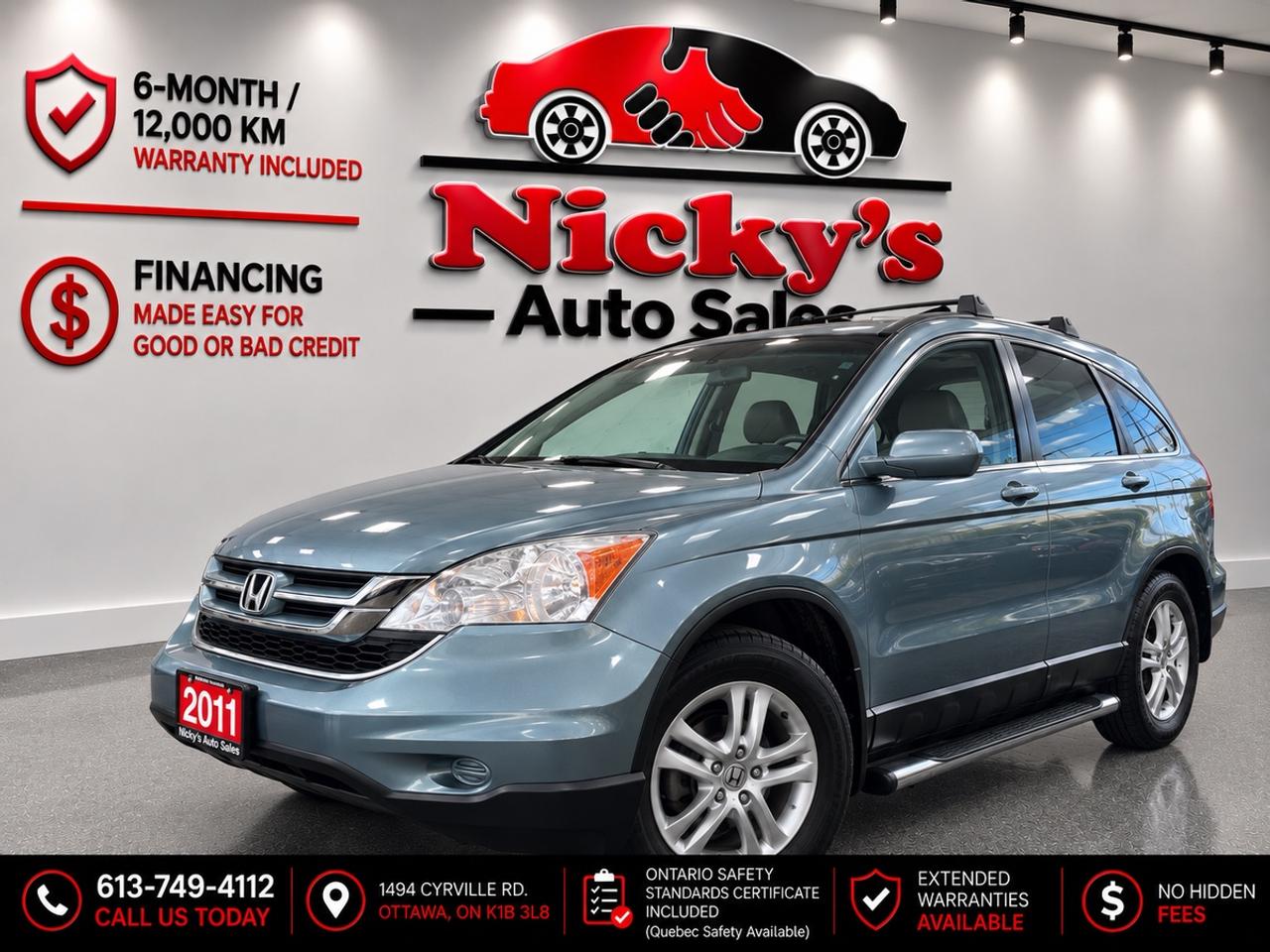 2011 Honda CR-V ﻿EX-L - AWD - AUTO - LEATHER - SUNROOF! Photo0