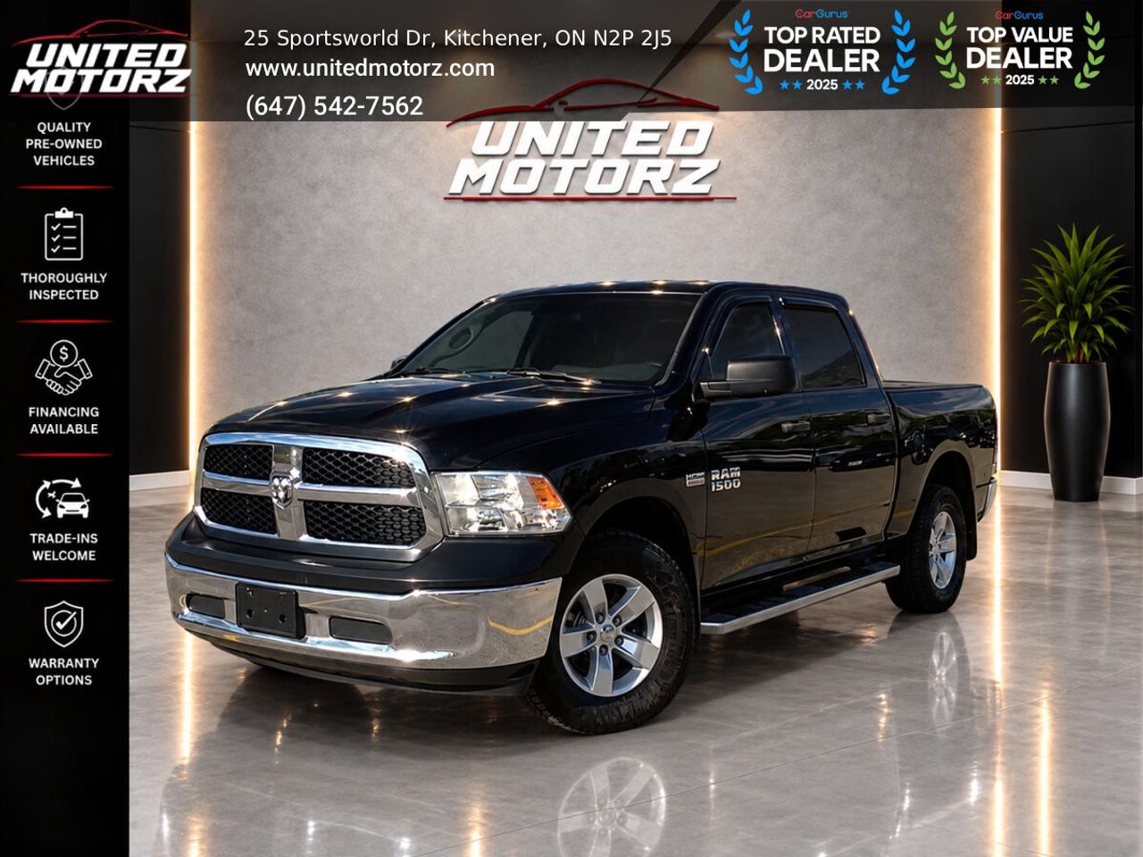 2017 RAM 1500 HEMI 5.7L CREW CAB 140.5" 4WD V8~CERTIFIED~ Photo