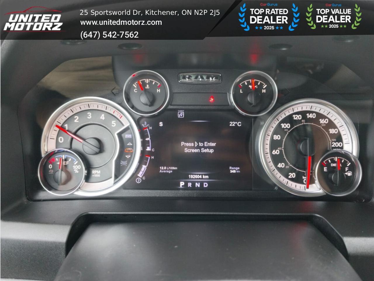 2015 RAM 1500 Outdoorsman Eco diesel CREW CAB 4WD 3.0L 6cy~CERTI Photo