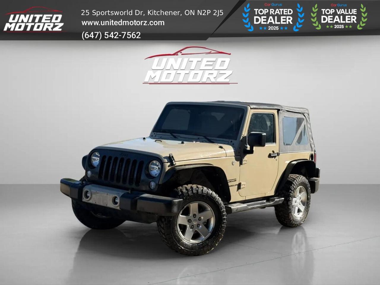 2017 Jeep Wrangler Sport 2dr 4WD 3.6L 6cyl~ CERTIFIED~ Photo1