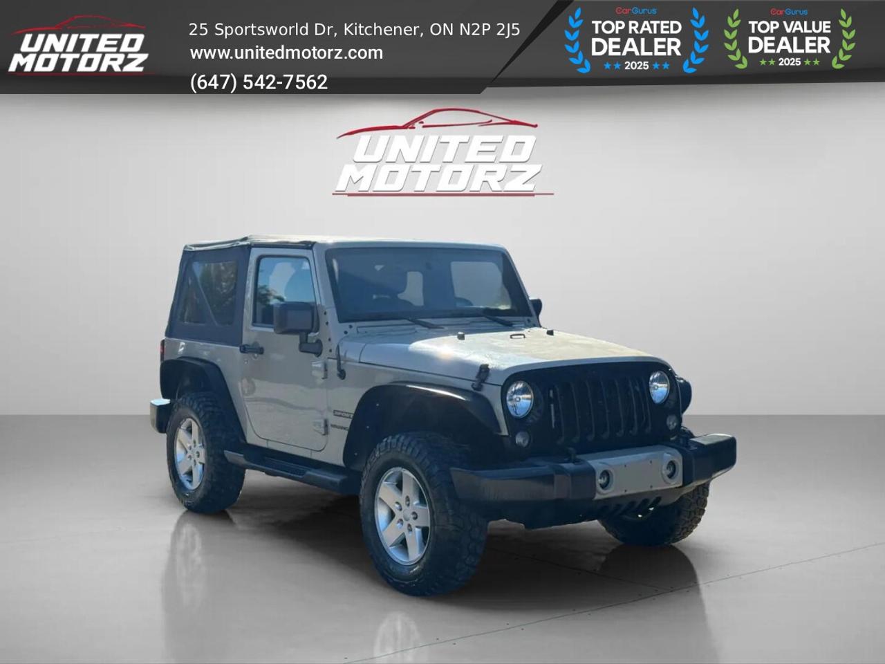 2017 Jeep Wrangler Sport 2dr 4WD 3.6L 6cyl~ CERTIFIED~ Photo
