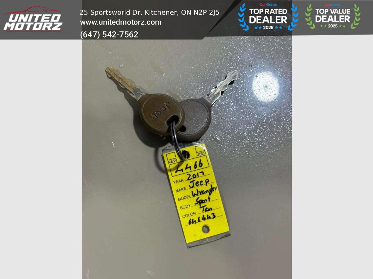 2017 Jeep Wrangler Sport 2dr 4WD 3.6L 6cyl~ CERTIFIED~ Photo