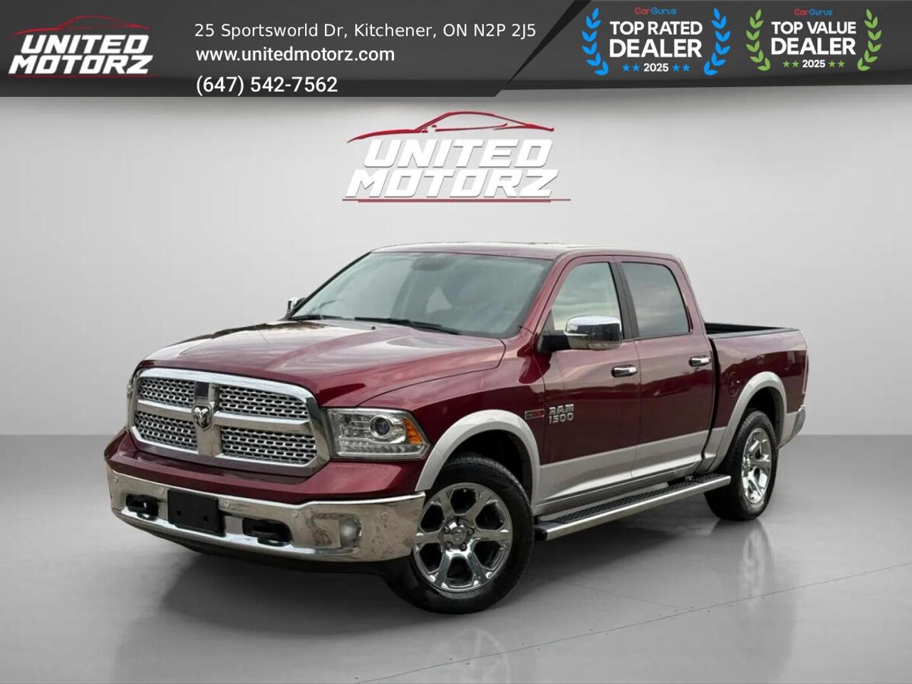 2017 RAM 1500 Laramie ECO DIESEL CREW CAB 4WD 3.0L~CERTIFIED Photo1