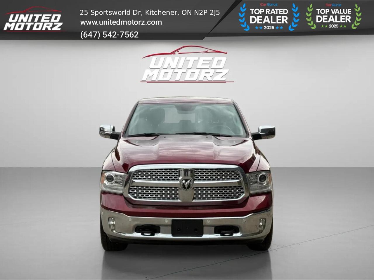 2017 RAM 1500 Laramie ECO DIESEL CREW CAB 4WD 3.0L~CERTIFIED Photo