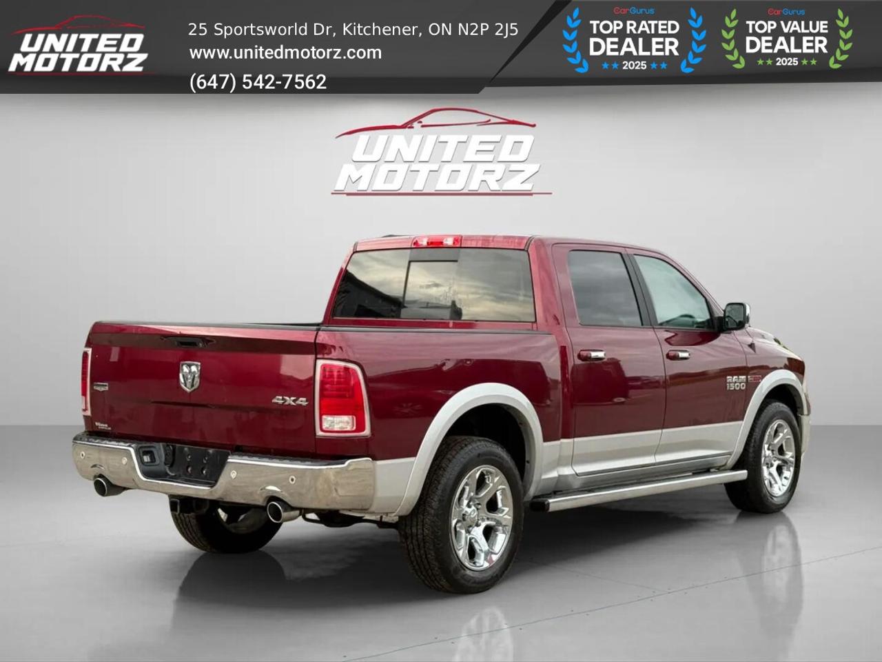 2017 RAM 1500 Laramie ECO DIESEL CREW CAB 4WD 3.0L~CERTIFIED Photo