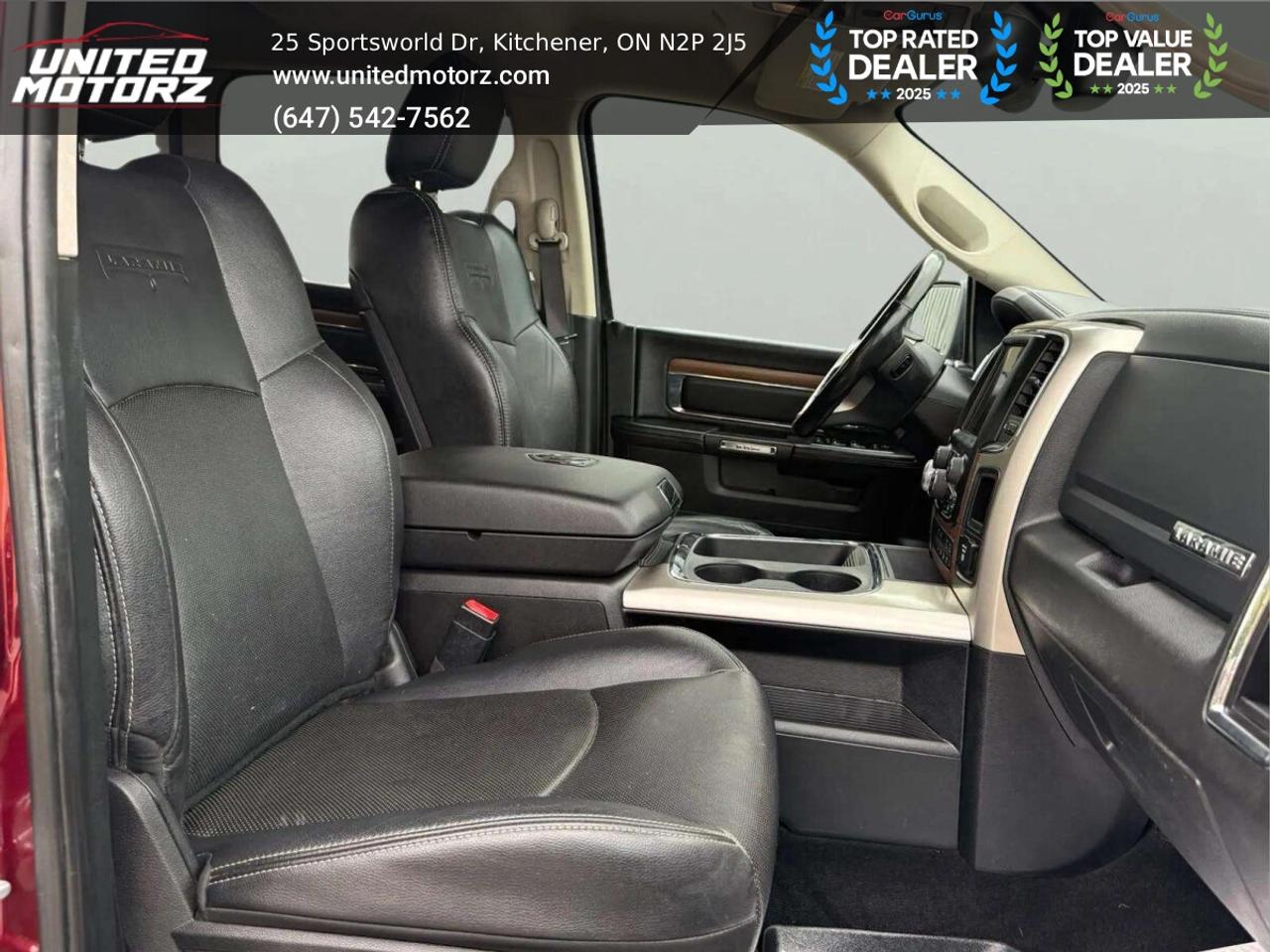 2017 RAM 1500 Laramie ECO DIESEL CREW CAB 4WD 3.0L~CERTIFIED Photo