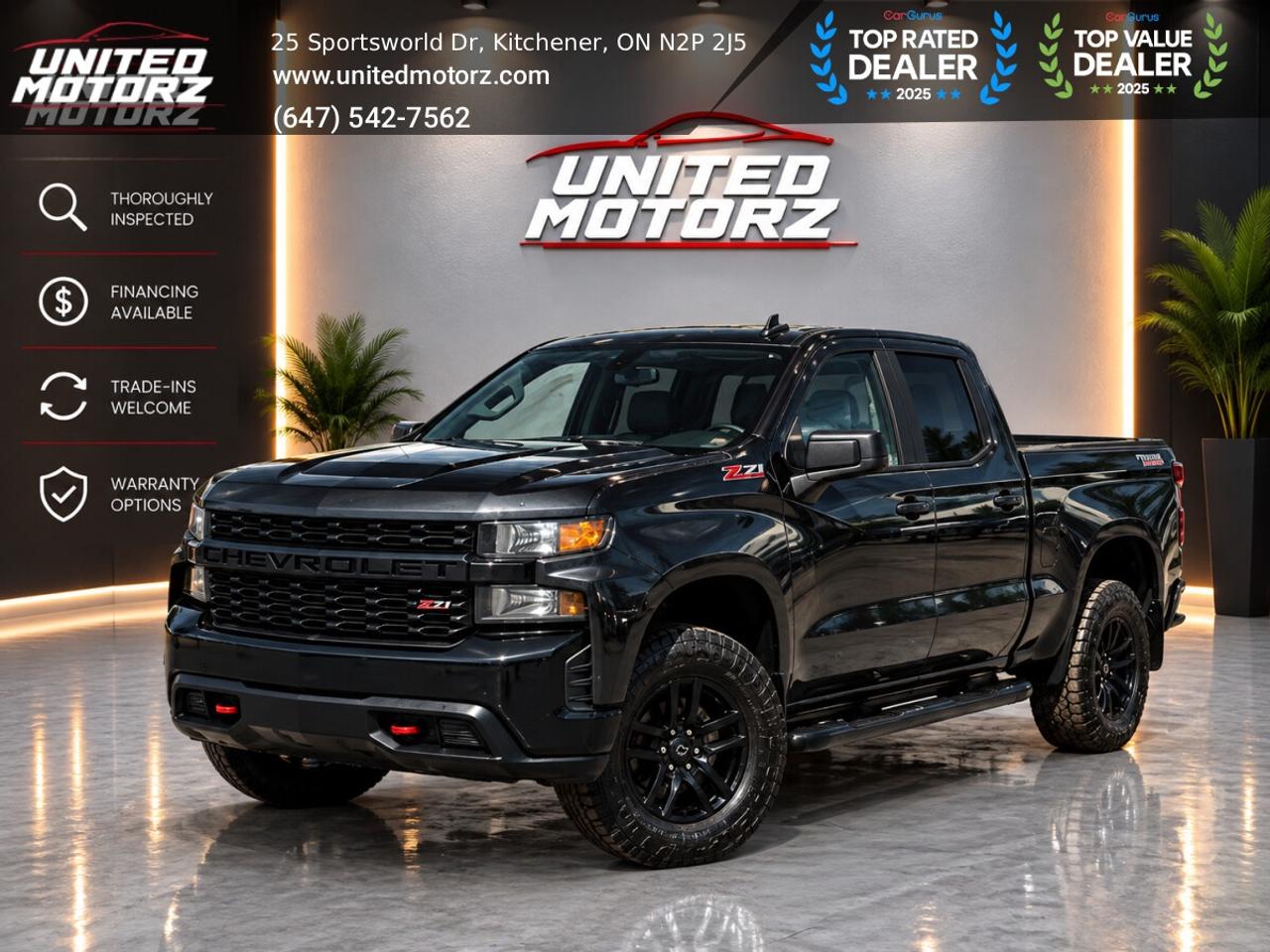 2019 Chevrolet Silverado 1500 Z71 Custom Trail Boss DOUBLE CAB 147" 4WD 5.3L~SAF Photo0