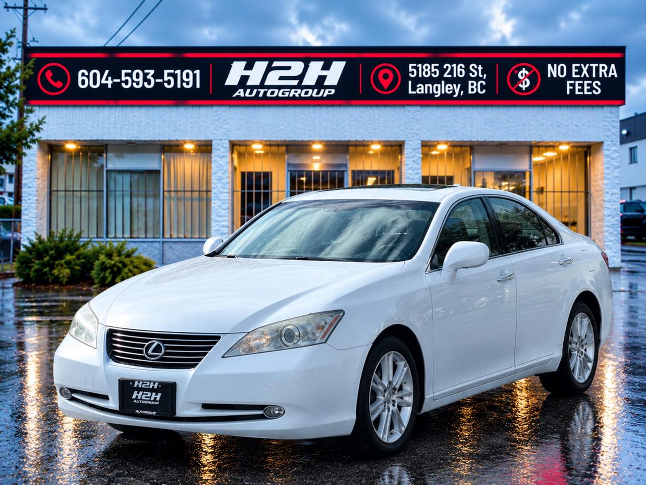 White 2007 Lexus ES Sedan Front-Wheel Drive Automatic