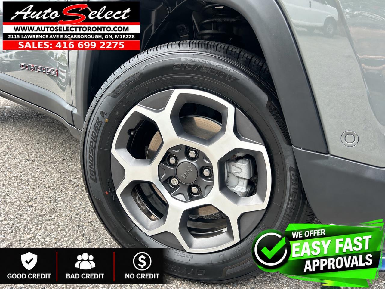 2022 Jeep Compass Trailhawk Elite - 4x4 - Apple Carplay - Leather - Clean CP Photo