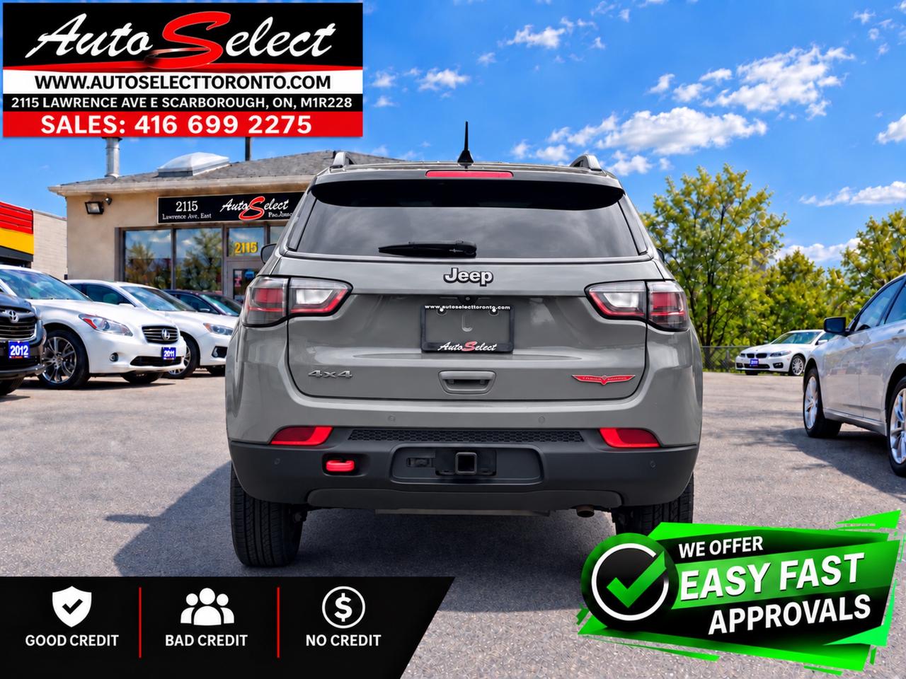 2022 Jeep Compass Trailhawk Elite - 4x4 - Apple Carplay - Leather - Clean CP Photo