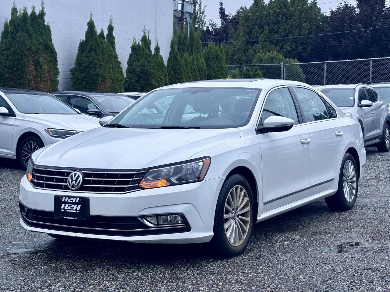 White 2016 Volkswagen Passat Sedan Front-Wheel Drive Automatic