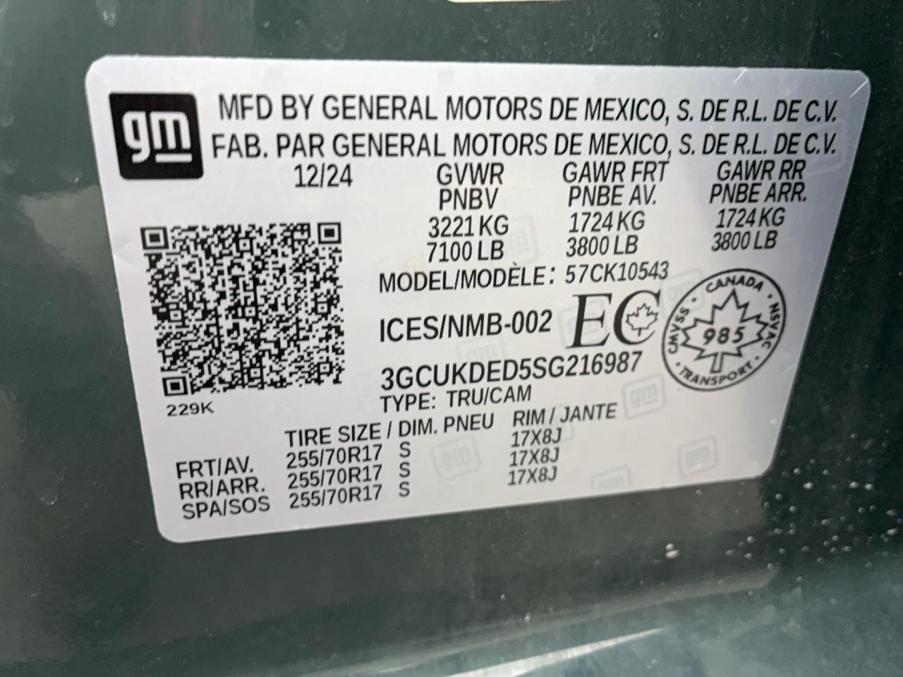 2025 Chevrolet Silverado 1500 LT 4WD CrewCab 5.3L 8cyl Gas 5'9"Box Photo