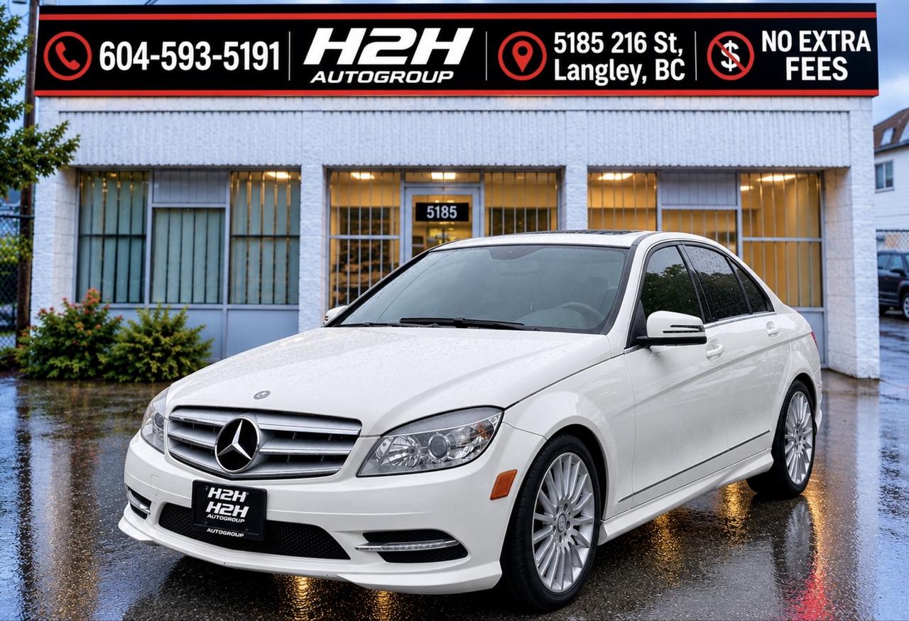 White 2011 Mercedes-Benz C-Class Sedan Automatic