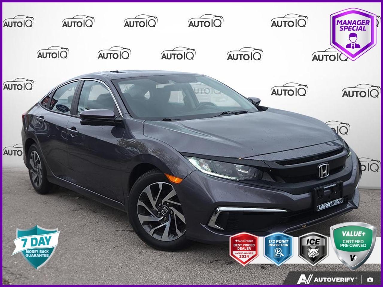 2019 Honda Civic EX ONE OWNER | SUNROOF | NO ACCIDENTS | LOW KMS!!! Photo