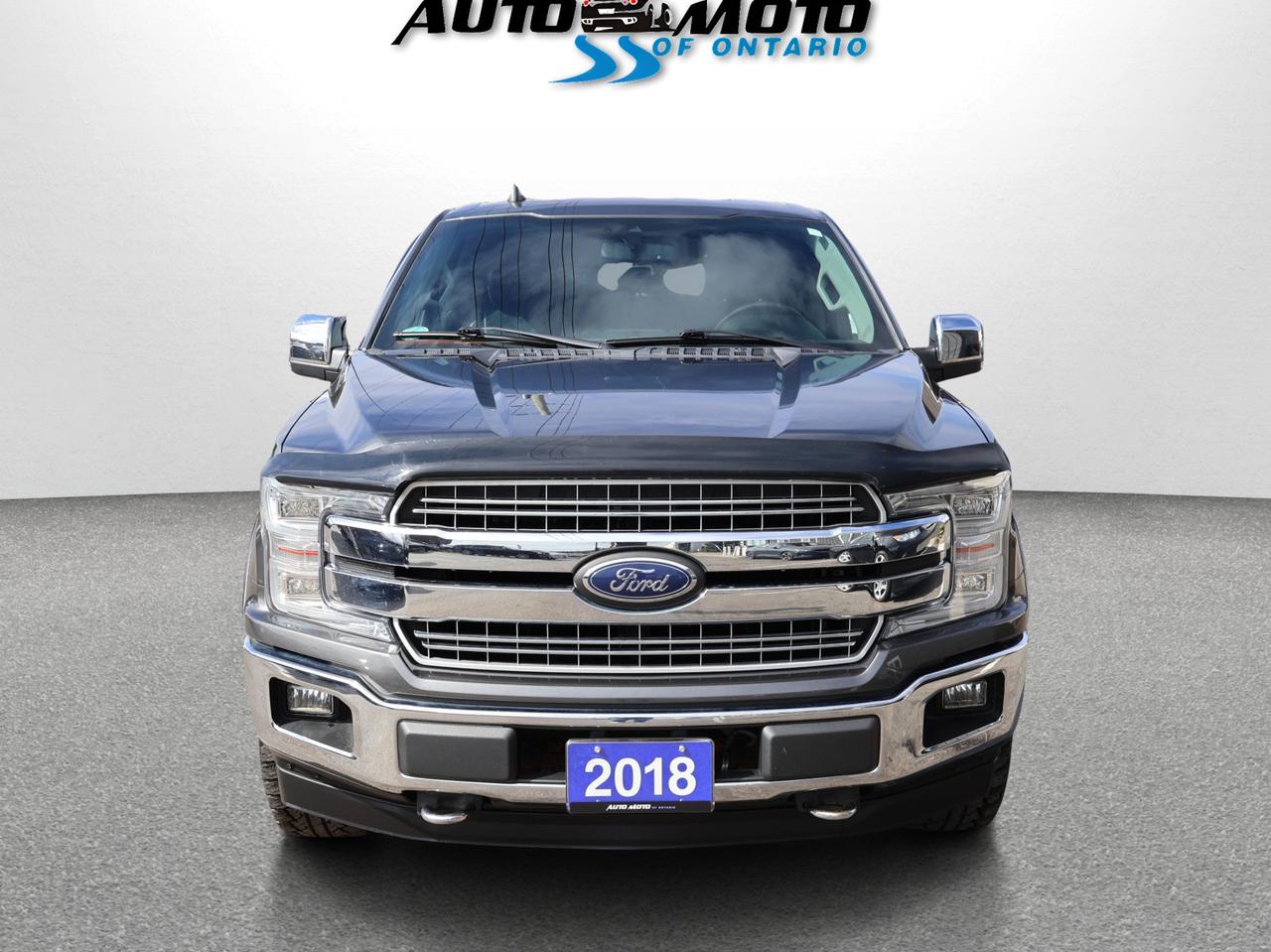 2018 Ford F-150 V8 LARIAT CREW AWD CERTIFIED *SERVICE RECORDS* CAMERA NAV BLUETOOTH LEATHER HEATED SEATS CRUISE ALLOYS Photo