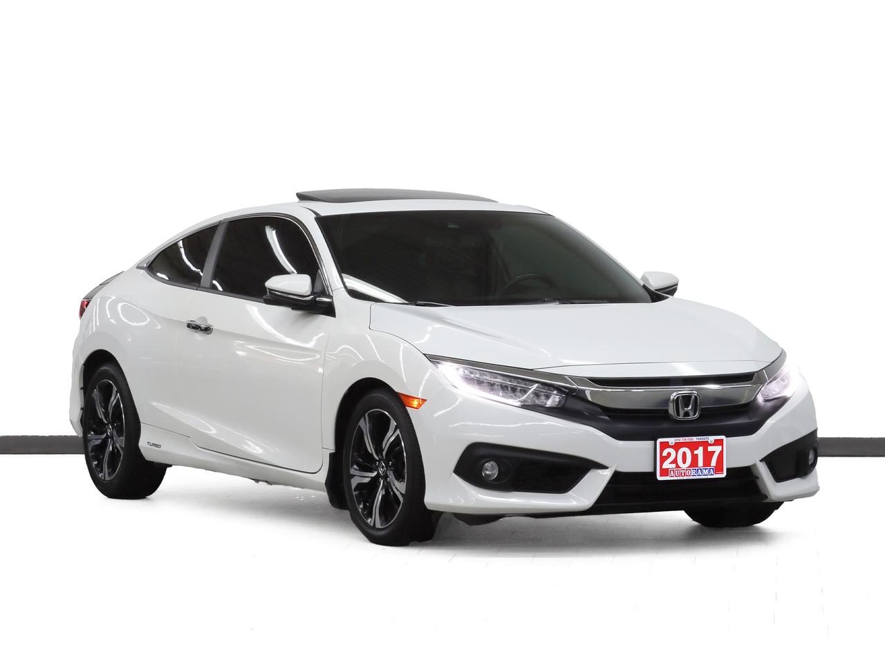 Black 2017 Honda Civic Coupe Coupe Front-Wheel Drive Continuously Variable Transmission